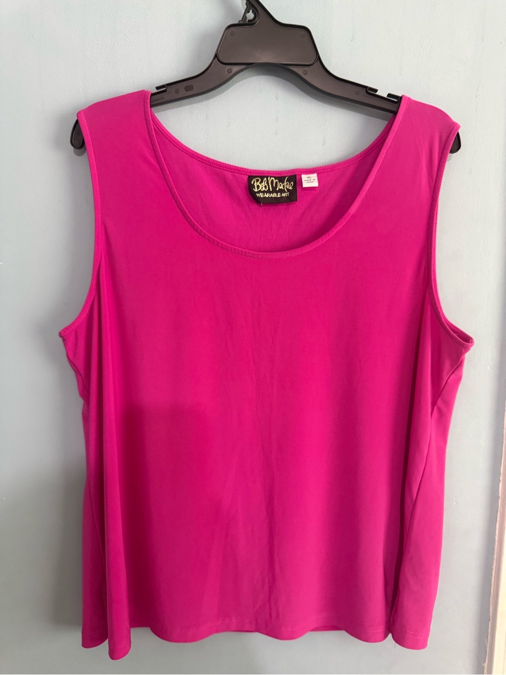 Bob Mackie Vibrant Fuchsia Scoop Neck Tank Top - Picture 13 of 14